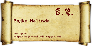 Bajka Melinda névjegykártya